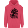 Its a Black Cat Thing Halloween Childrens Kids Hoodie Heliconia