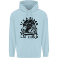 Its a Black Cat Thing Halloween Childrens Kids Hoodie Light Blue