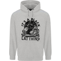 Its a Black Cat Thing Halloween Childrens Kids Hoodie Sports Grey