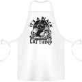 Its a Black Cat Thing Halloween Cotton Apron 100% Organic White