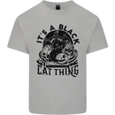 Its a Black Cat Thing Halloween Kids T-Shirt Childrens Sports Grey