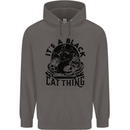 Its a Black Cat Thing Halloween Mens 80% Cotton Hoodie Charcoal
