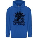 Its a Black Cat Thing Halloween Mens 80% Cotton Hoodie Royal Blue