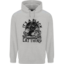 Its a Black Cat Thing Halloween Mens 80% Cotton Hoodie Sports Grey