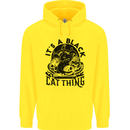 Its a Black Cat Thing Halloween Mens 80% Cotton Hoodie Yellow