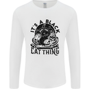 Its a Black Cat Thing Halloween Mens Long Sleeve T-Shirt White