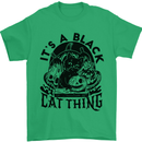 Its a Black Cat Thing Halloween Mens T-Shirt 100% Cotton Irish Green