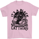 Its a Black Cat Thing Halloween Mens T-Shirt 100% Cotton Light Pink