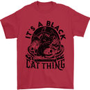 Its a Black Cat Thing Halloween Mens T-Shirt 100% Cotton Red