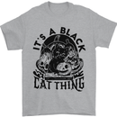 Its a Black Cat Thing Halloween Mens T-Shirt 100% Cotton Sports Grey
