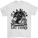 Its a Black Cat Thing Halloween Mens T-Shirt 100% Cotton White