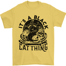 Its a Black Cat Thing Halloween Mens T-Shirt 100% Cotton Yellow