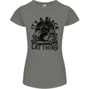 Its a Black Cat Thing Halloween Womens Petite Cut T-Shirt Charcoal