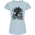 Its a Black Cat Thing Halloween Womens Petite Cut T-Shirt Light Blue