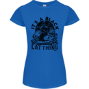 Its a Black Cat Thing Halloween Womens Petite Cut T-Shirt Royal Blue