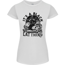 Its a Black Cat Thing Halloween Womens Petite Cut T-Shirt White