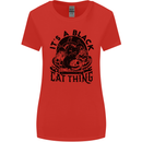 Its a Black Cat Thing Halloween Womens Wider Cut T-Shirt Red