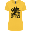Its a Black Cat Thing Halloween Womens Wider Cut T-Shirt Yellow