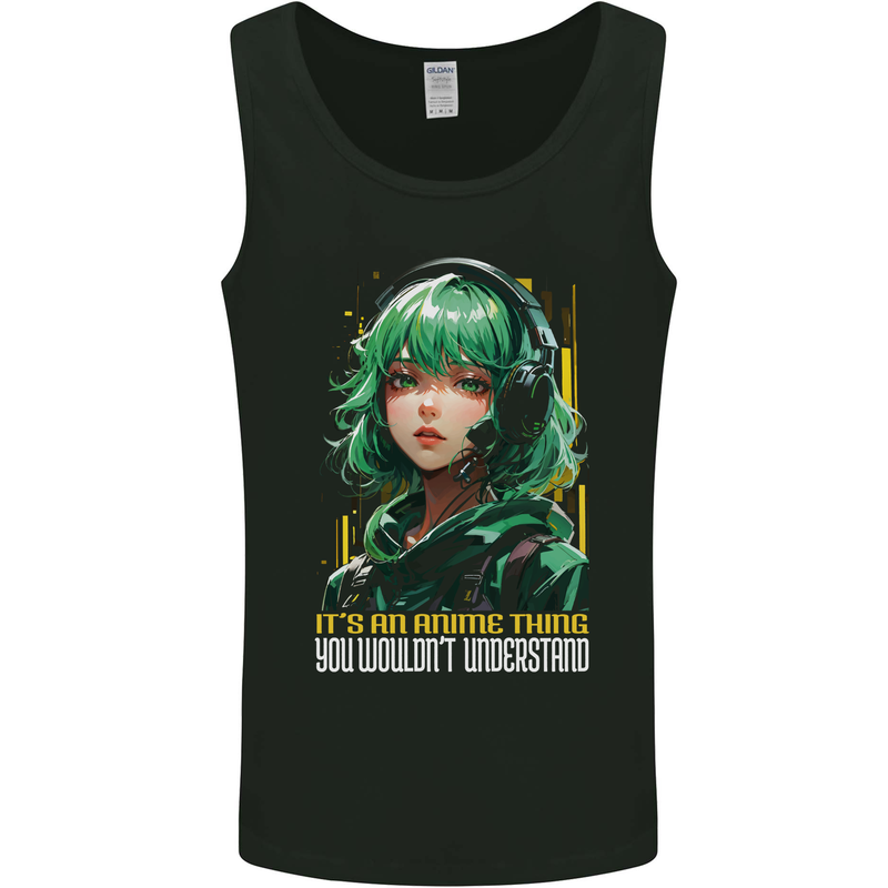 Its an Anime Thing You Wouldn't Understand Girl Mens Vest Tank Top Black