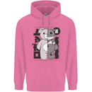 Japan Robot Teddy Bear Japanese Mens 80% Cotton Hoodie Azelea