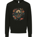 Japanese Fantasy Garden Japan Kids Sweatshirt Jumper Black