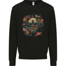 Japanese Fantasy Garden Japan Kids Sweatshirt Jumper Black