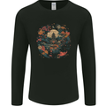 Japanese Fantasy Garden Japan Mens Long Sleeve T-Shirt Black
