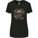 Japanese Fantasy Garden Japan Womens Wider Cut T-Shirt Black