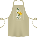 Japanese Flowers Quote Japan Change Cotton Apron 100% Organic Khaki