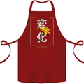 Japanese Flowers Quote Japan Change Cotton Apron 100% Organic Maroon