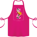 Japanese Flowers Quote Japan Change Cotton Apron 100% Organic Pink