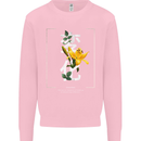 Japanese Flowers Quote Japan Change Kids Sweatshirt Jumper Light Pink