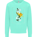 Japanese Flowers Quote Japan Change Kids Sweatshirt Jumper Peppermint