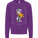 Japanese Flowers Quote Japan Change Kids Sweatshirt Jumper Purple