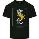 Japanese Flowers Quote Japan Change Kids T-Shirt Childrens Black