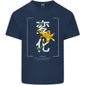 Japanese Flowers Quote Japan Change Kids T-Shirt Childrens Navy Blue