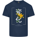 Japanese Flowers Quote Japan Change Kids T-Shirt Childrens Navy Blue