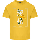 Japanese Flowers Quote Japan Change Kids T-Shirt Childrens Yellow