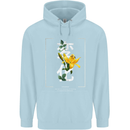 Japanese Flowers Quote Japan Change Mens 80% Cotton Hoodie Light Blue