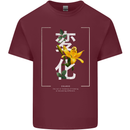Japanese Flowers Quote Japan Change Mens Cotton T-Shirt Tee Top Maroon