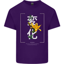Japanese Flowers Quote Japan Change Mens Cotton T-Shirt Tee Top Purple