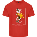 Japanese Flowers Quote Japan Change Mens Cotton T-Shirt Tee Top Red