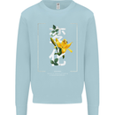 Japanese Flowers Quote Japan Change Mens Sweatshirt Jumper Light Blue