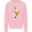 Japanese Flowers Quote Japan Change Mens Sweatshirt Jumper Light Pink