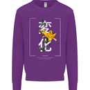 Japanese Flowers Quote Japan Change Mens Sweatshirt Jumper Purple