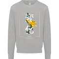 Japanese Flowers Quote Japan Change Mens Sweatshirt Jumper Sports Grey