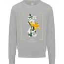 Japanese Flowers Quote Japan Change Mens Sweatshirt Jumper Sports Grey