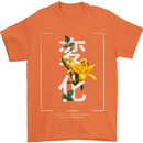 Japanese Flowers Quote Japan Change Mens T-Shirt 100% Cotton Orange