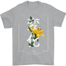 Japanese Flowers Quote Japan Change Mens T-Shirt 100% Cotton Sports Grey