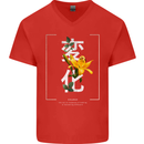 Japanese Flowers Quote Japan Change Mens V-Neck Cotton T-Shirt Red